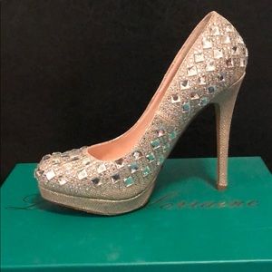 Sparkle high heel shoes